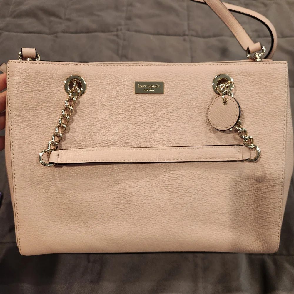 Kate Spade Light Pink Shoulder Bag with Chain Strap - Picture 1 of 6